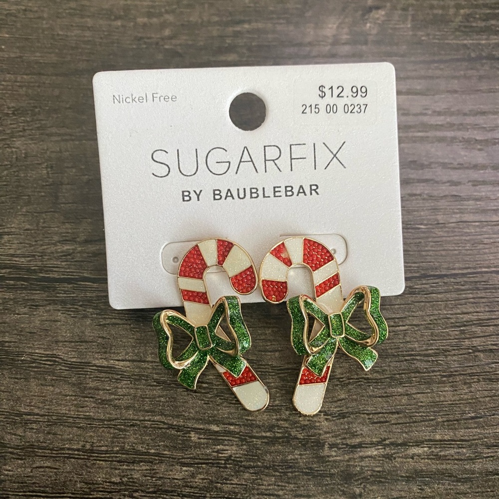 COPY - New Candy Cane Holiday Earrings.